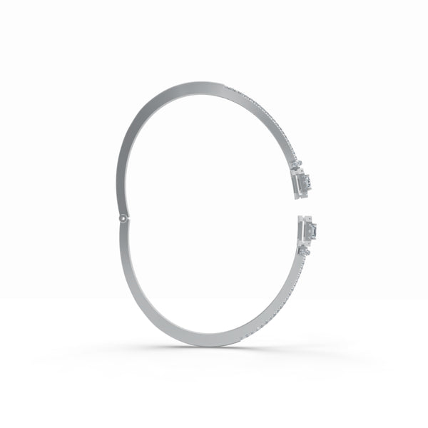 Halo Promise Cuff Diamond Bracelet