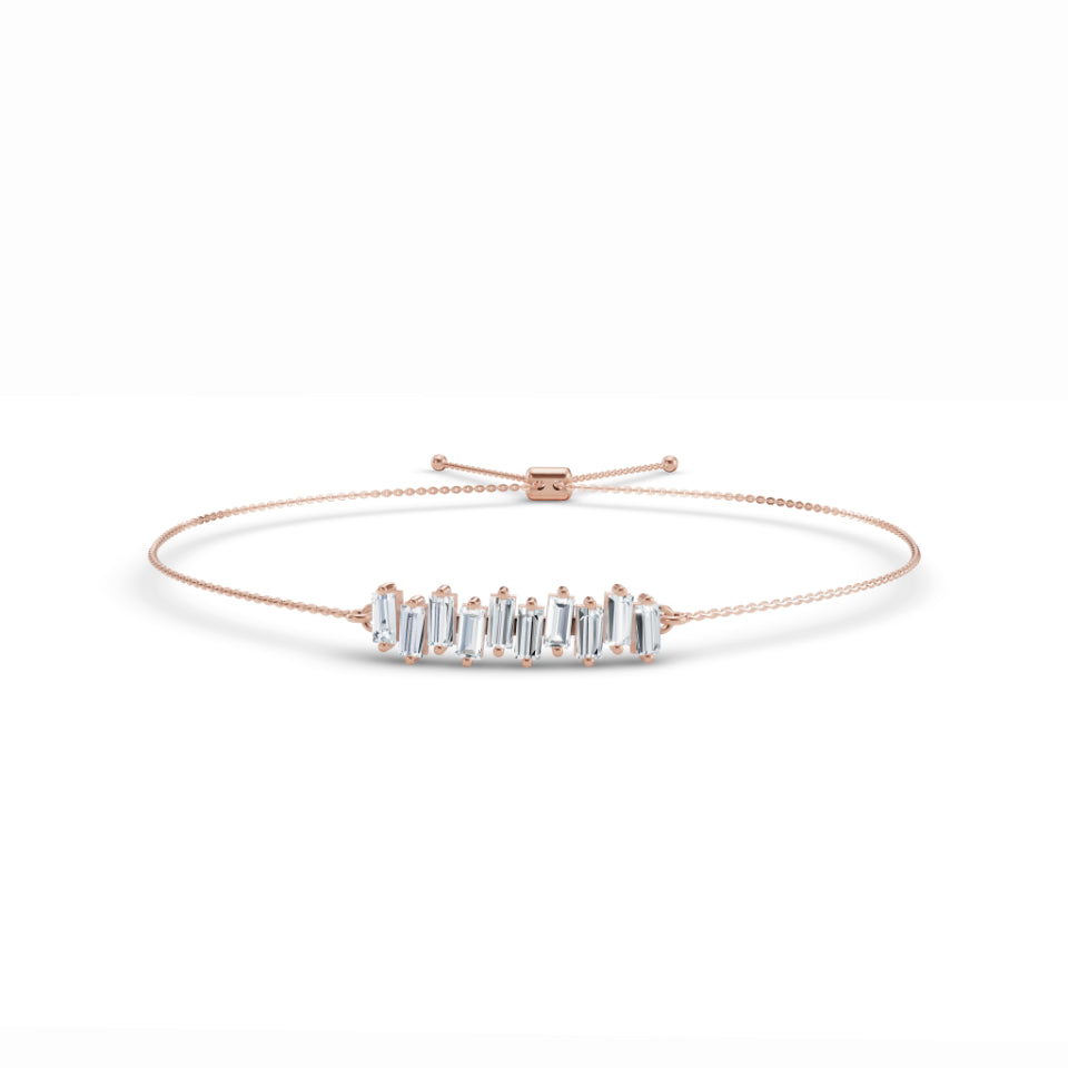 Modern Mosaic Baguette Diamond Bracelet