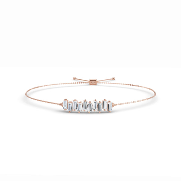 Modern Mosaic Baguette Diamond Bracelet