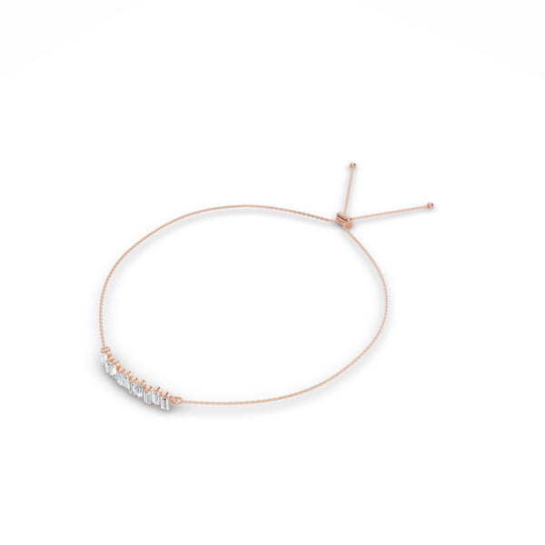 Modern Mosaic Baguette Diamond Bracelet