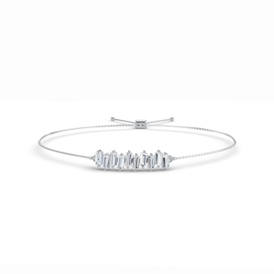 Modern Mosaic Baguette Diamond Bracelet
