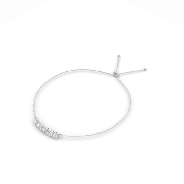 Modern Mosaic Baguette Diamond Bracelet