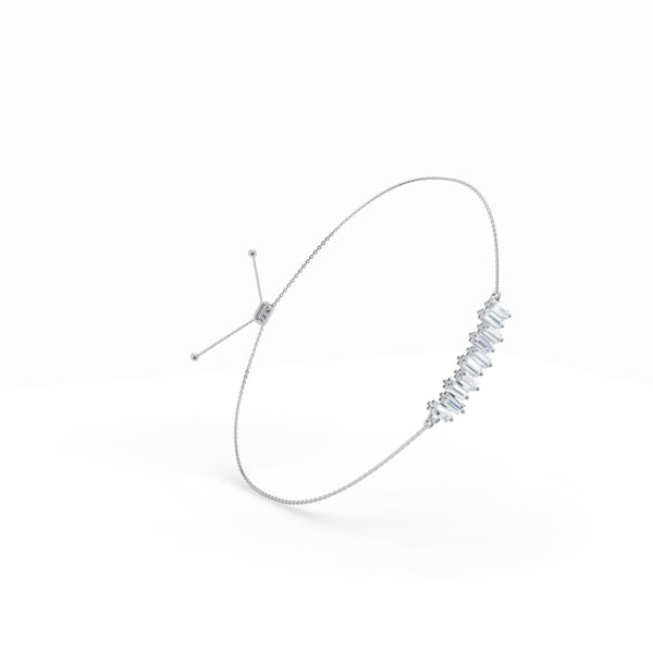 Modern Mosaic Baguette Diamond Bracelet