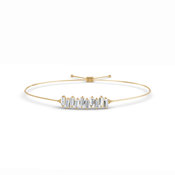 Modern Mosaic Baguette Diamond Bracelet