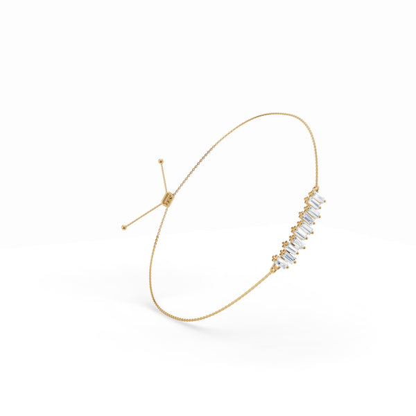 Modern Mosaic Baguette Diamond Bracelet