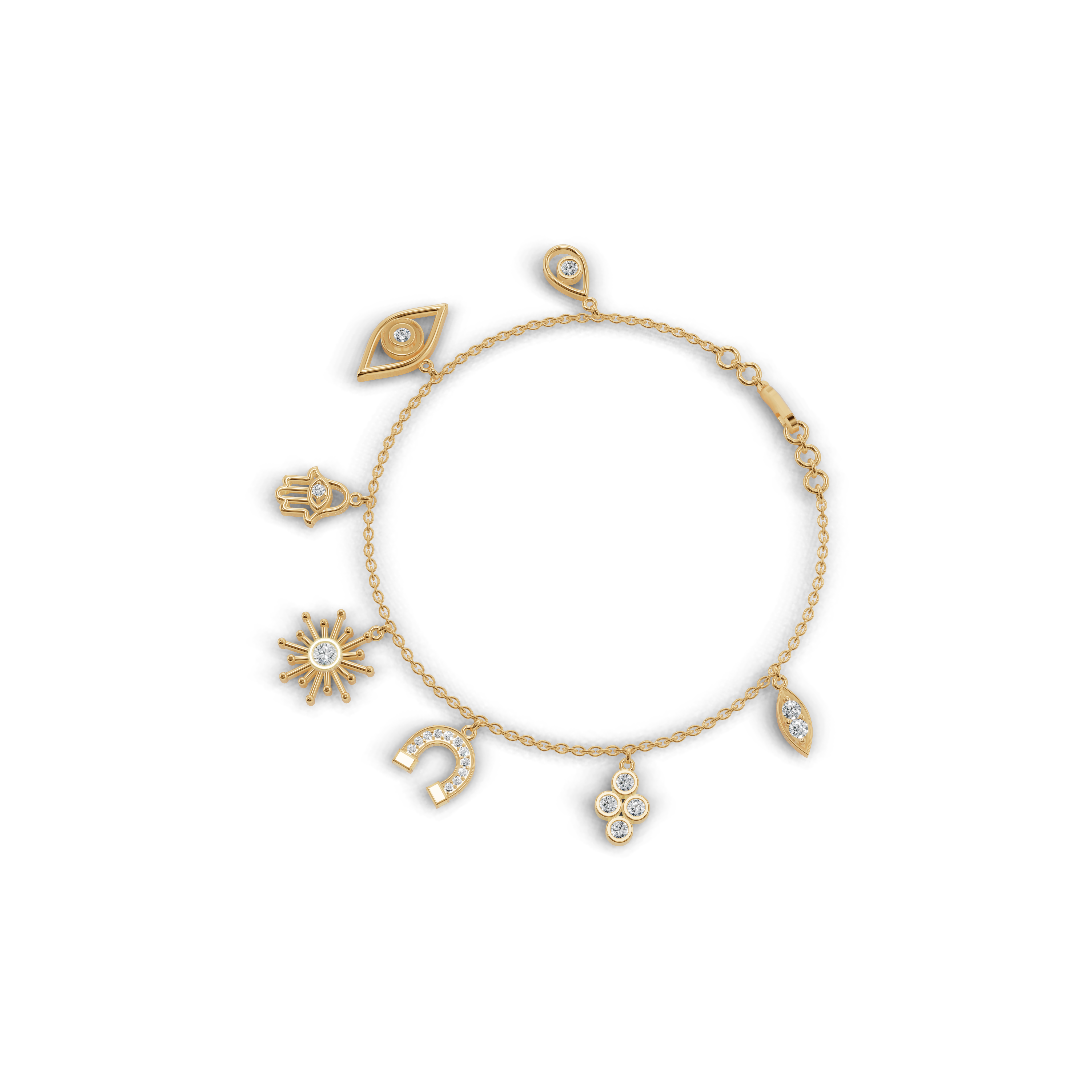 Enchanting Charms Stack Bracelet