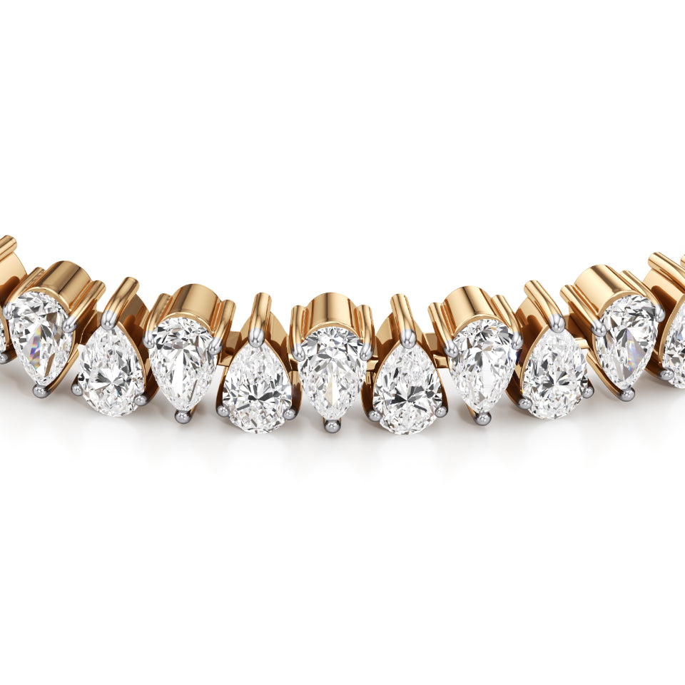 Pears Tennis Diamond Bracelet