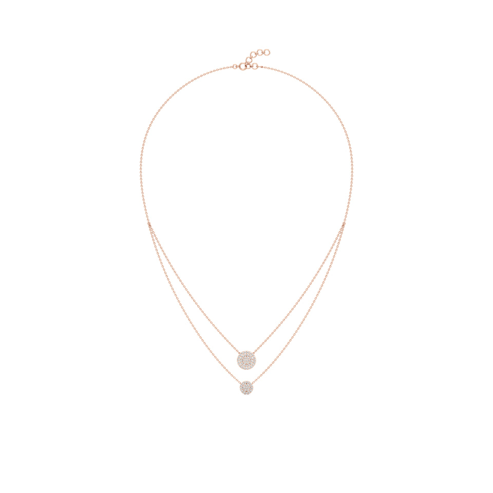 Multi-layered Pave Diamond Necklace