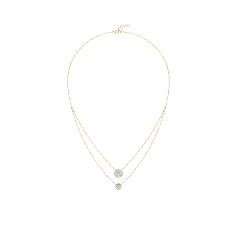 Multi-layered Pave Diamond Necklace