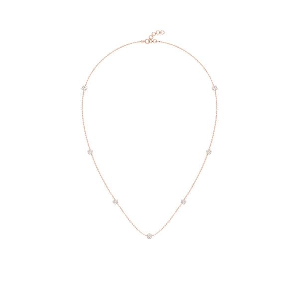 5-Floret Gleam Diamond Chain