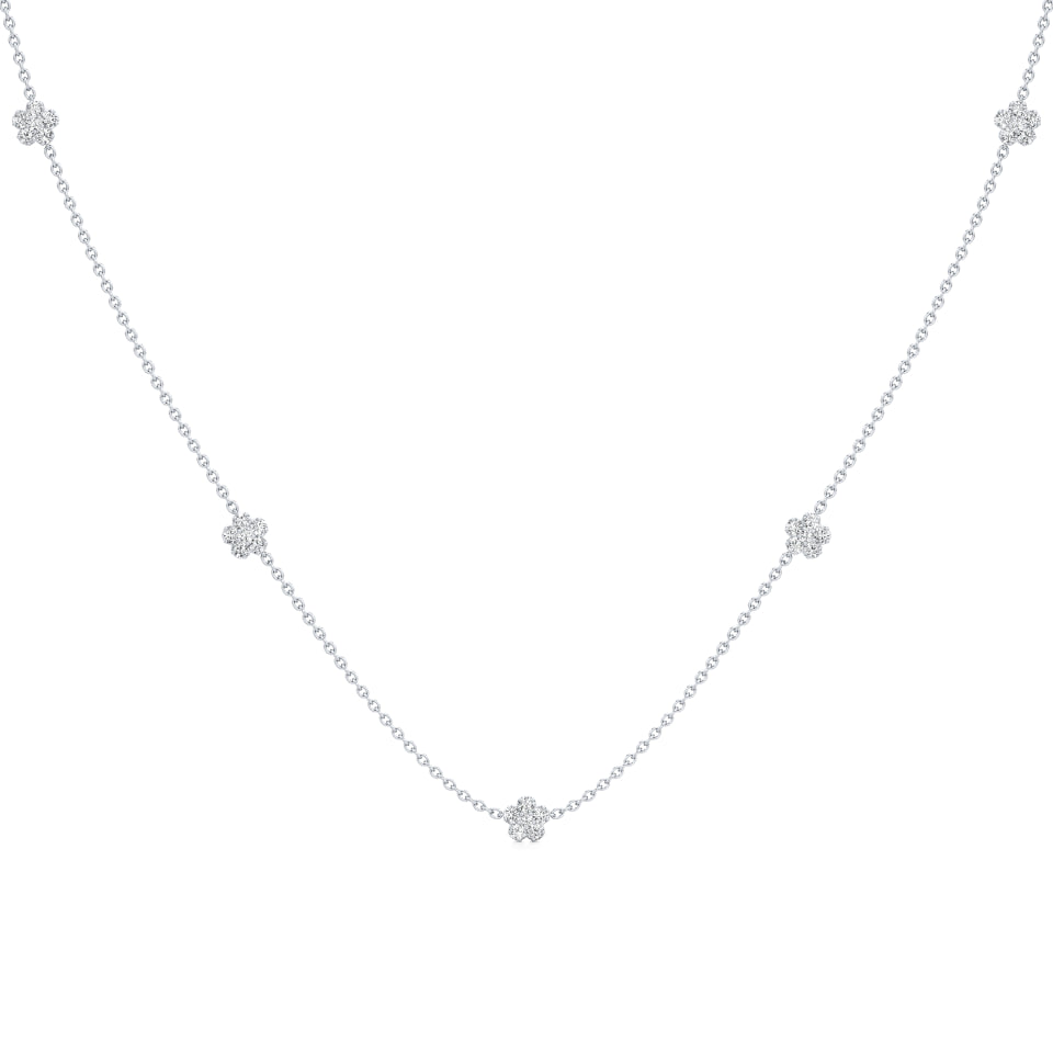 5-Floret Gleam Diamond Chain