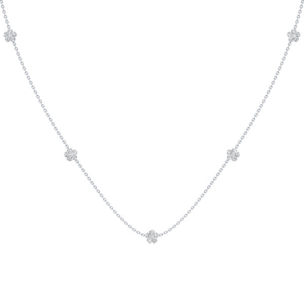 5-Floret Gleam Diamond Chain