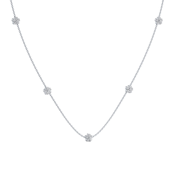 5-Floret Gleam Diamond Chain
