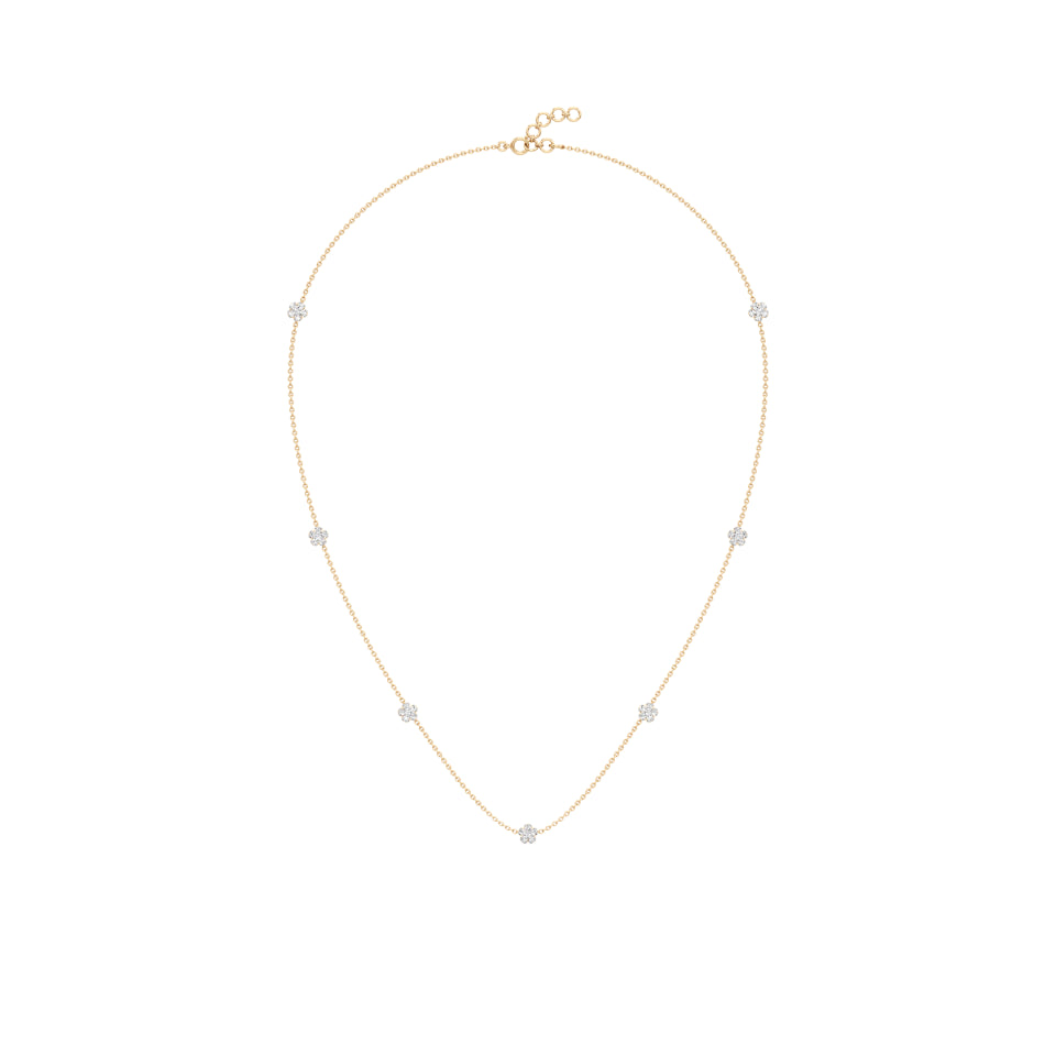 5-Floret Gleam Diamond Chain