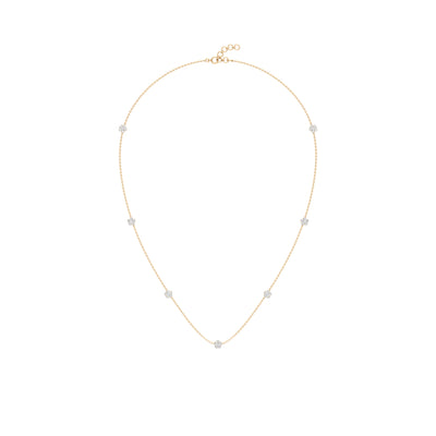 5-Floret Gleam Diamond Chain