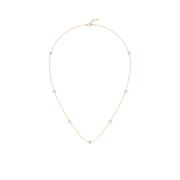 5-Floret Gleam Diamond Chain