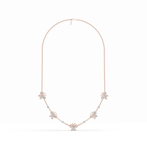 Fluttering Butterfly Diamond Chain