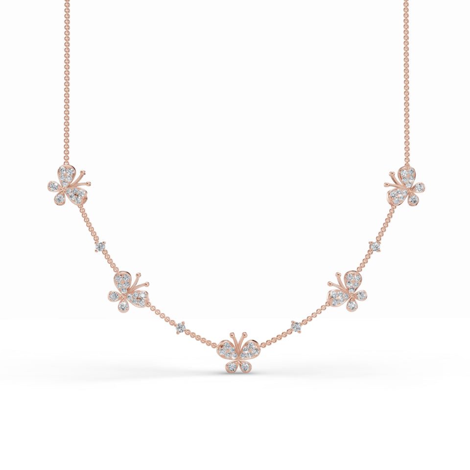 Fluttering Butterfly Diamond Chain