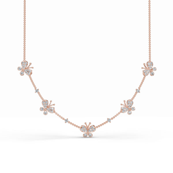 Fluttering Butterfly Diamond Chain