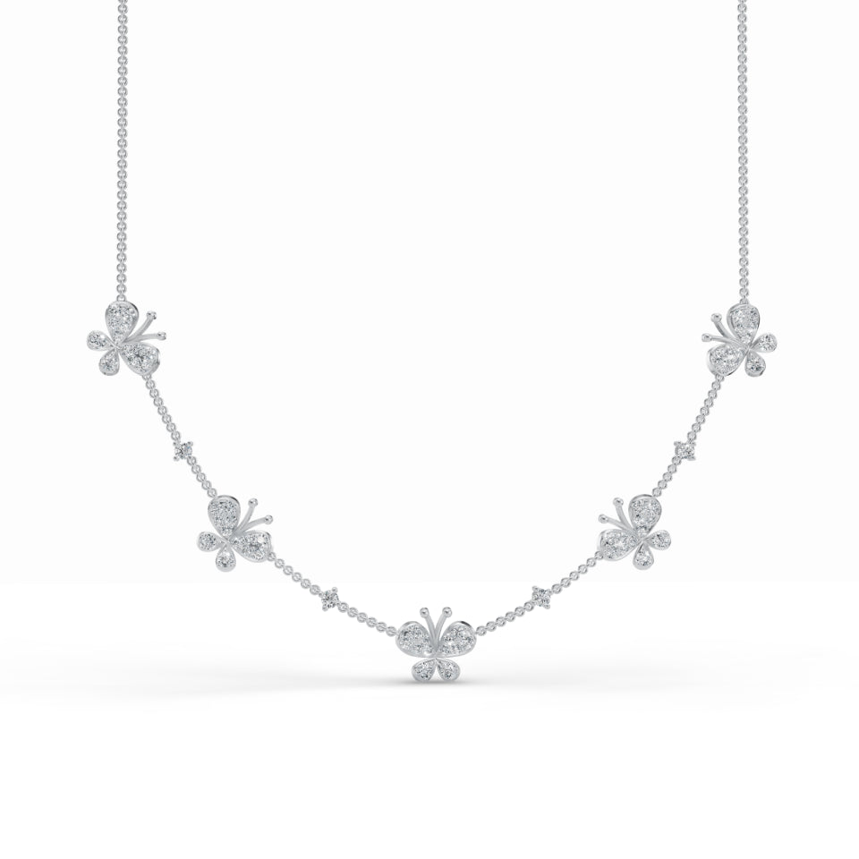 Fluttering Butterfly Diamond Chain