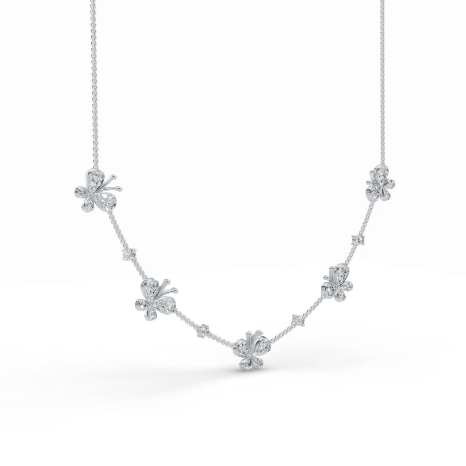 Fluttering Butterfly Diamond Chain