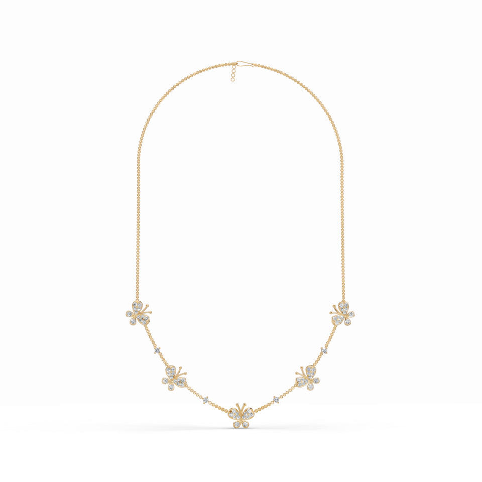 Fluttering Butterfly Diamond Chain