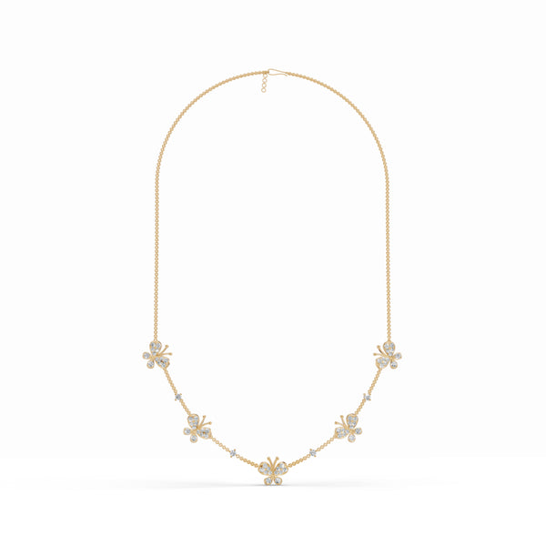 Fluttering Butterfly Diamond Chain