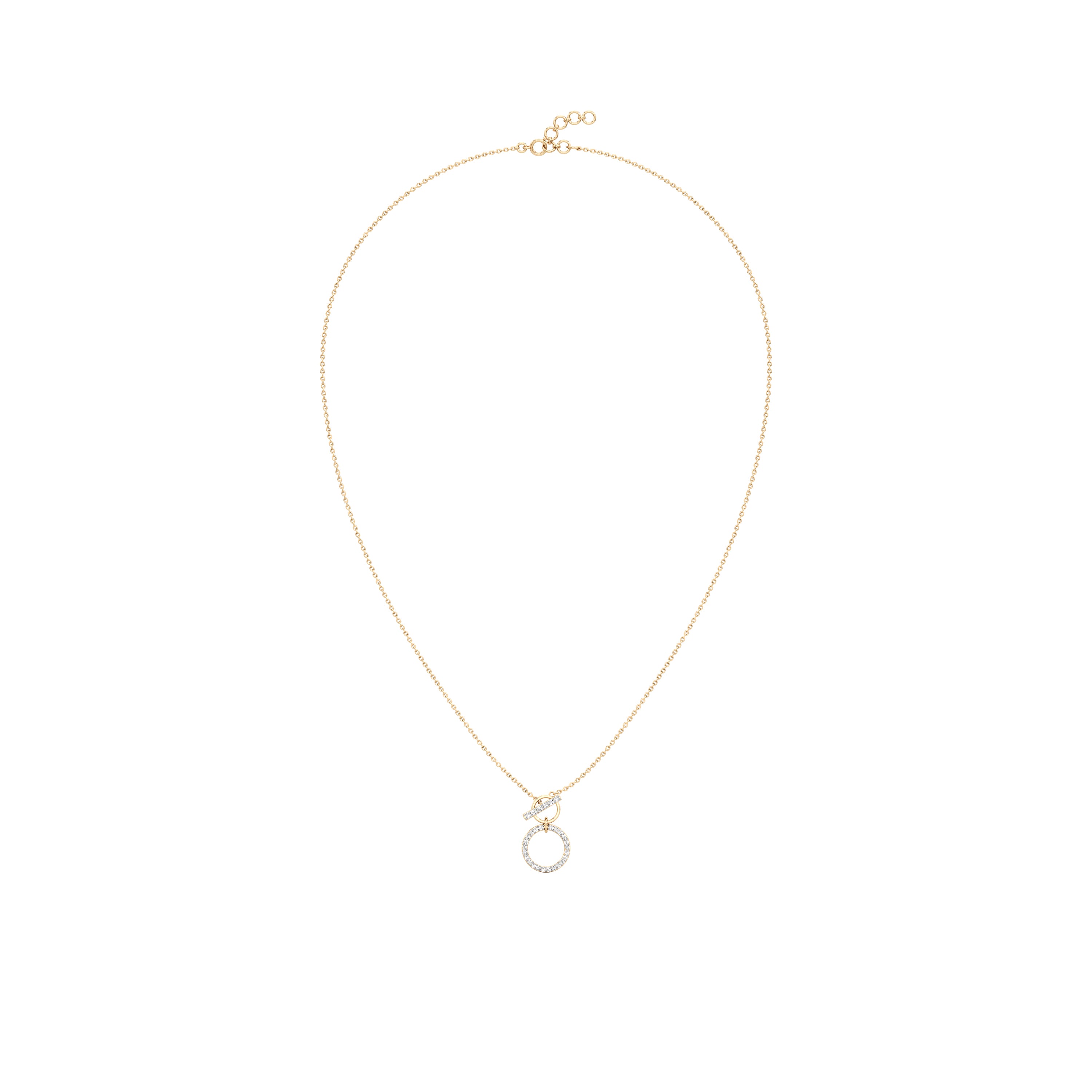 Toggle Circle Diamond Chain