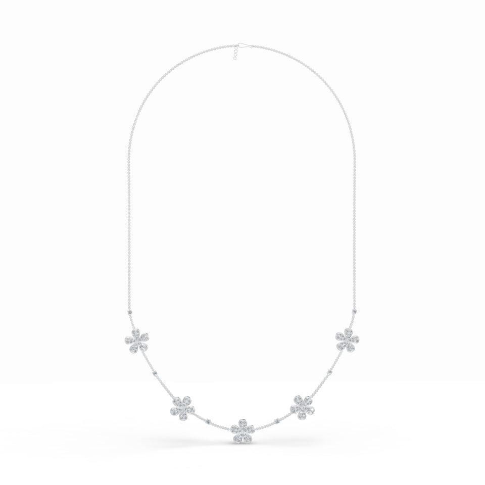 Five Petals Diamond Stackable Chain
