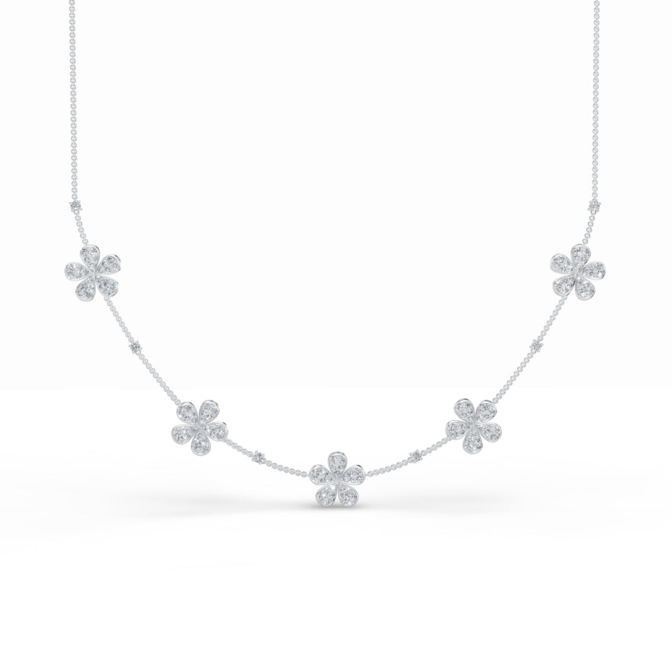 Five Petals Diamond Stackable Chain