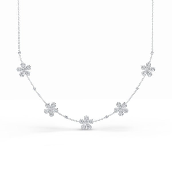 Five Petals Diamond Stackable Chain