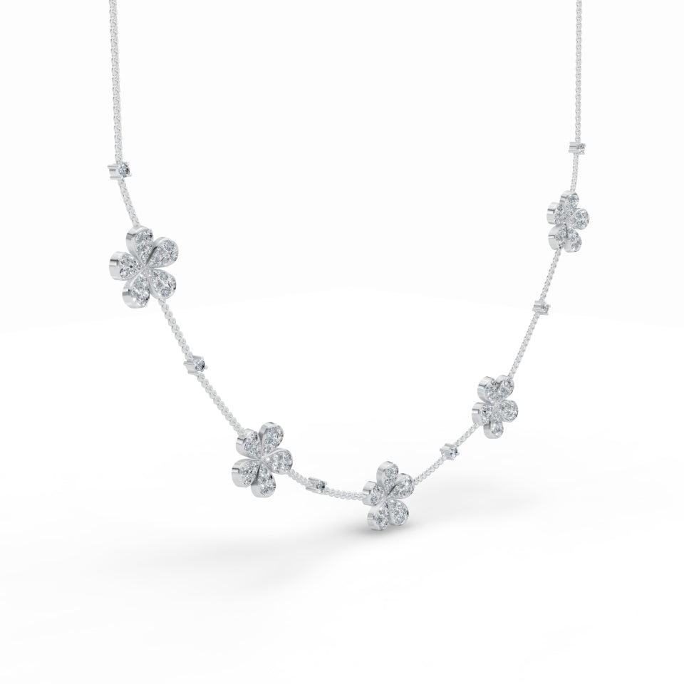Five Petals Diamond Stackable Chain