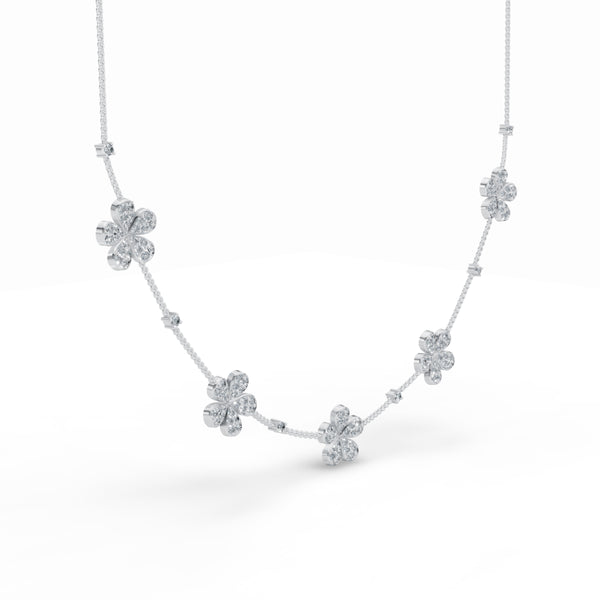 Five Petals Diamond Stackable Chain