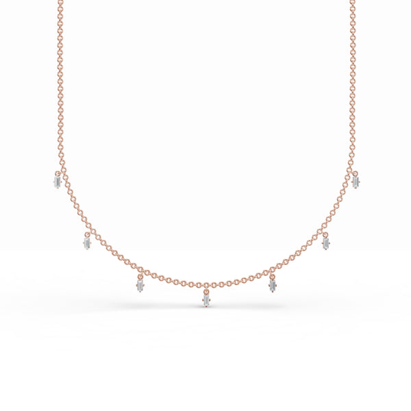 7-Gleaming Bar Diamond Chain