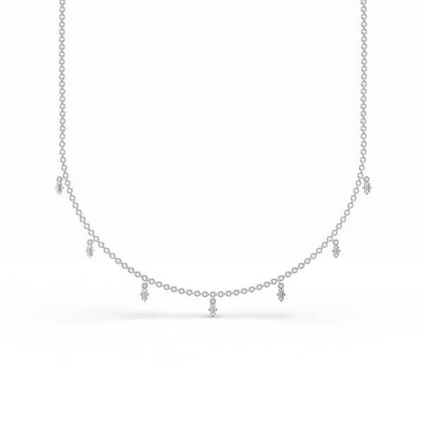 7-Gleaming Bar Diamond Chain