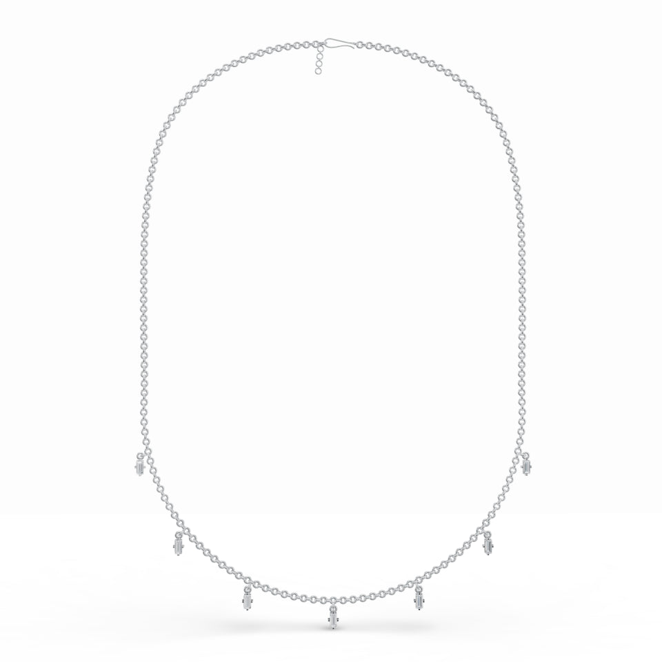 7-Gleaming Bar Diamond Chain