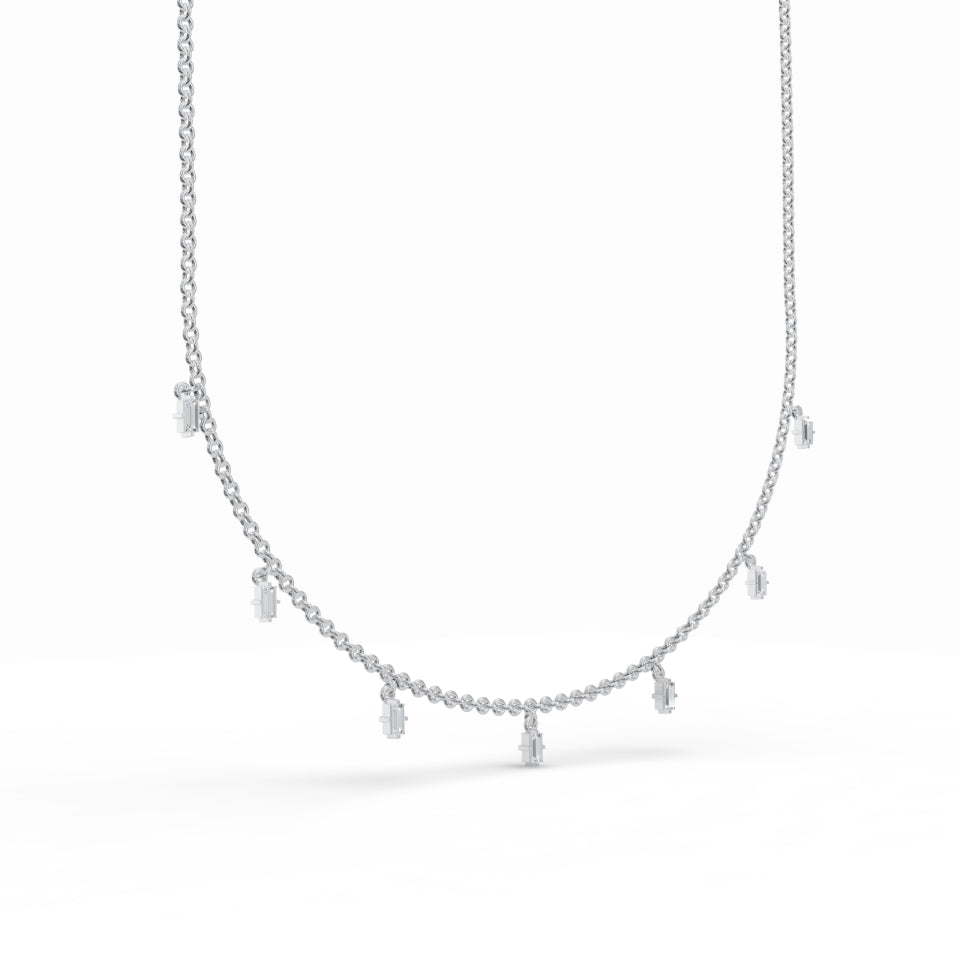 7-Gleaming Bar Diamond Chain