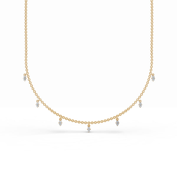 7-Gleaming Bar Diamond Chain