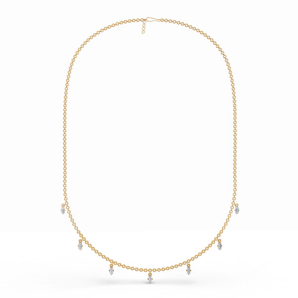 7-Gleaming Bar Diamond Chain