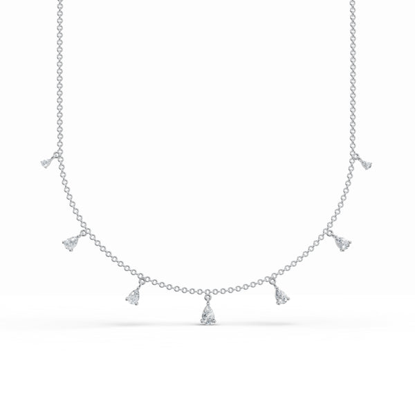 7-Pear Drop Diamond Chain