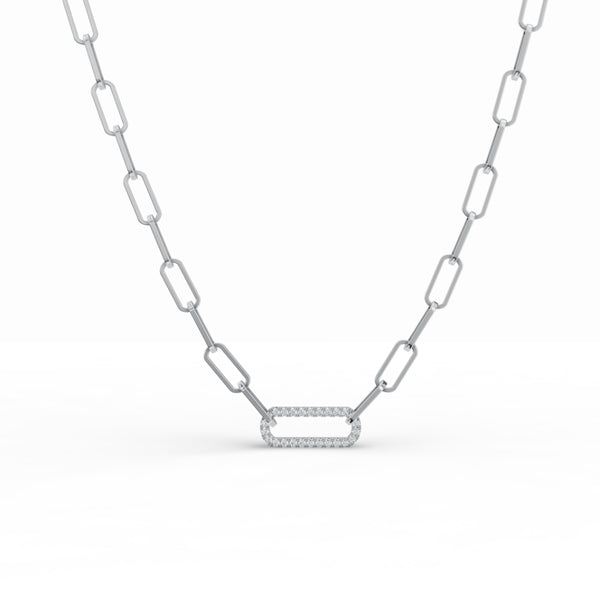 Paperclip Link Diamond Chain