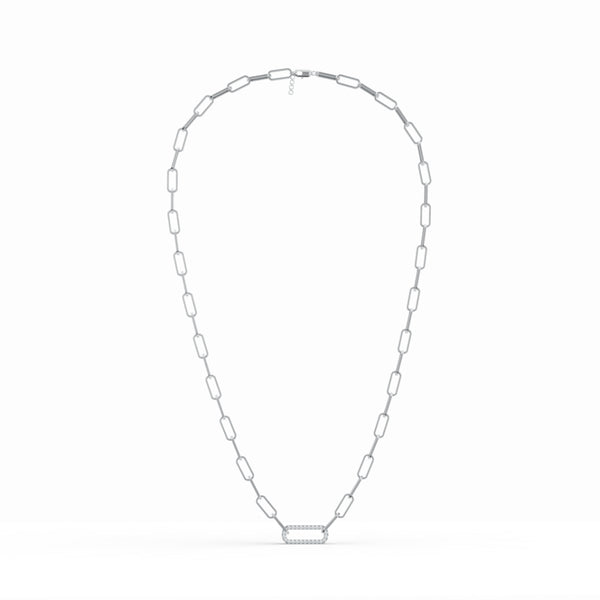 Paperclip Link Diamond Chain