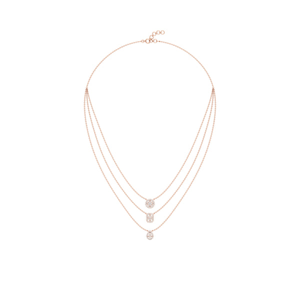 Multi-Layered Trio Shaped Diamond Chain