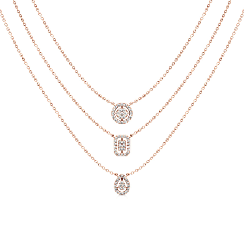 Multi-Layered Trio Shaped Diamond Chain