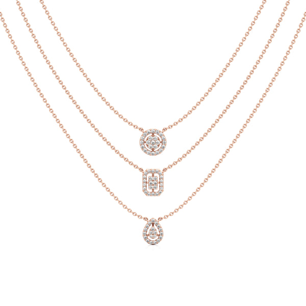 Multi-Layered Trio Shaped Diamond Chain
