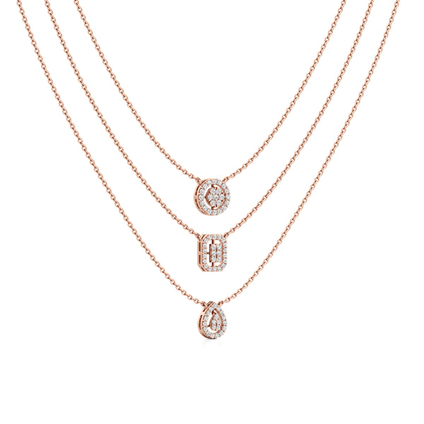Multi-Layered Trio Shaped Diamond Chain