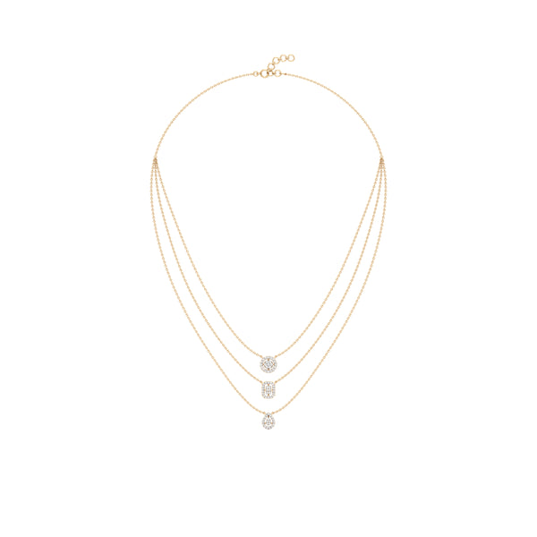 Multi-Layered Trio Shaped Diamond Chain