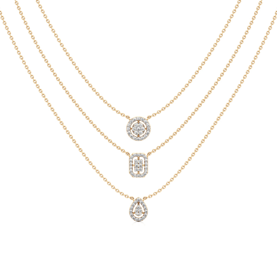 Multi-Layered Trio Shaped Diamond Chain