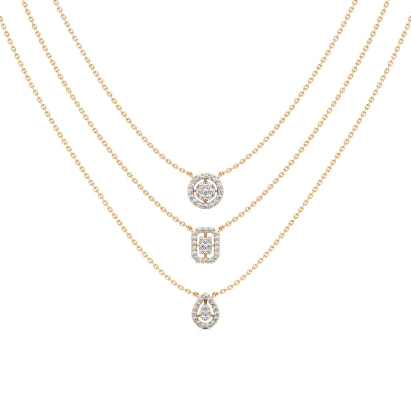 Multi-Layered Trio Shaped Diamond Chain