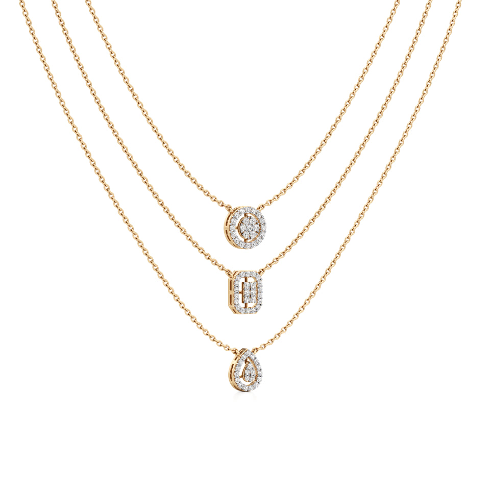 Multi-Layered Trio Shaped Diamond Chain